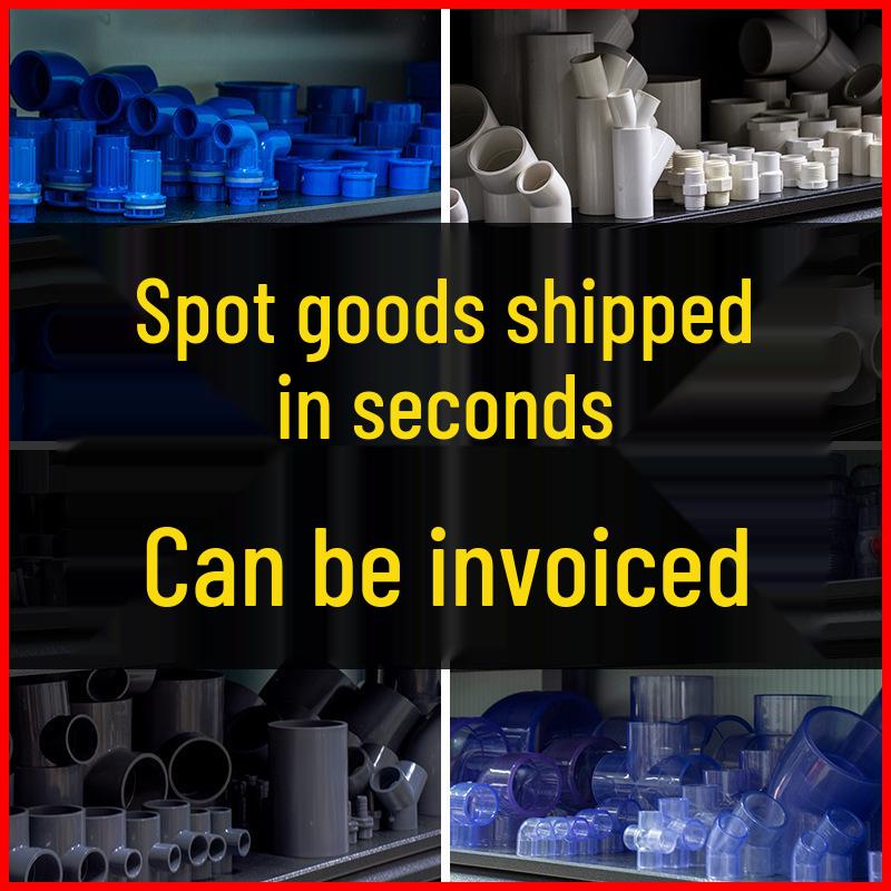 PVC Internal Thread Ball Valve - Double Thread Water Pipe Fitting (Sizes: 20, 25, 32, 40, 50, 63, 75, 110)