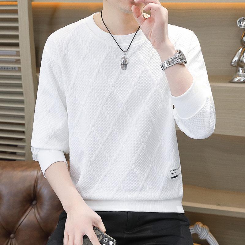 

2025 Men s Wide Fit Hoodie: Loose Long Sleeve T-Shirt 2XL білий