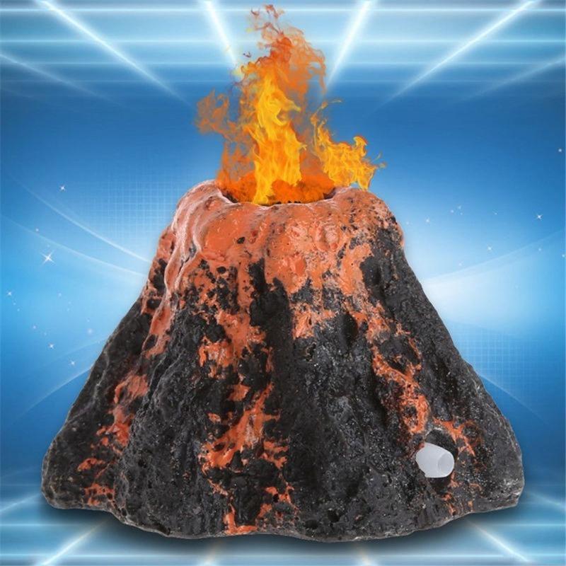 Aquarium Accessories Resin Crafts Simulation Artificial Volcano Rockery Fish Tank Decor Pet Supplies Ornament   Home Decoration