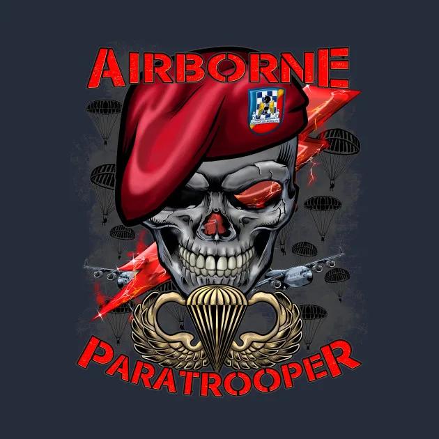 US Army Airborne Paratrooper T-Shirt New 100% Cotton O-Neck Summer Short Sleeve Casual Mens T-shirt Size S-3XL