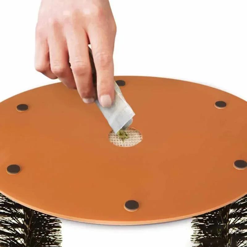 Katzenspielzeugbogen, Selbstpflege, Verwöhnen Sie Katzen mit einer Massage-Pflegebürste und Kratzkissen, Spielzeug für Katzen, interaktives Spielzeug