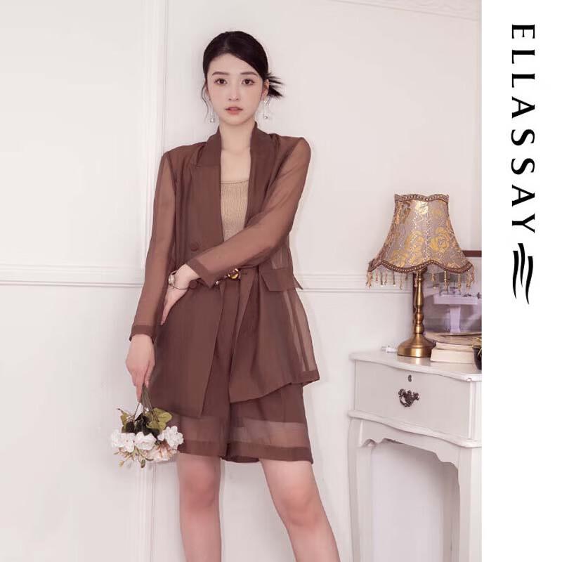 

ELLASSAY Spring/Summer Sheer Texture Women s Blazer EWF342T01100 M