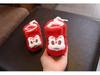 Velvet-Lined Non-Slip Red Baby Snow Boots: Sizes 0-1 Year, Thickened for Autumn/Winter