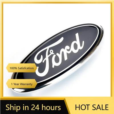 Samolepka na auto pro Ford 17,5/23CM Kryt hlavy motoru auta Znak Zadní kryt Samolepka Dekorace pro Ford Mondeo Fusion Focus Fiesta Kuga Edge
