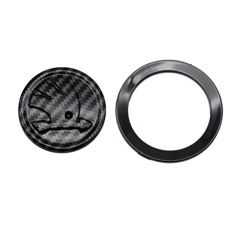 

Car Sticker 2025 New Car Logo Steering Wheel Sticker Badge Decoration For Skoda Octavia Kodiaq Enyaq iV Kamiq Fabia Rapid Scala