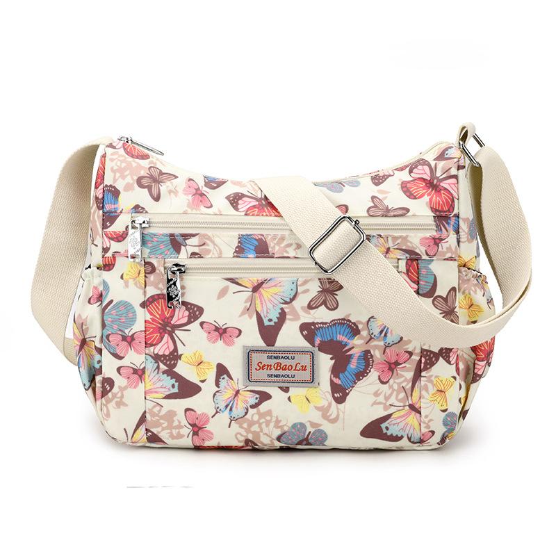 

Женская сумка с принтом, сумка через плечо, уличная, простая дорожная сумка для мам, вместительная, многосекционная сумка-мессенджер