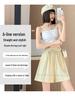 Influencer Women's Cool Ice Silk High Waist A-line Casual Shorts