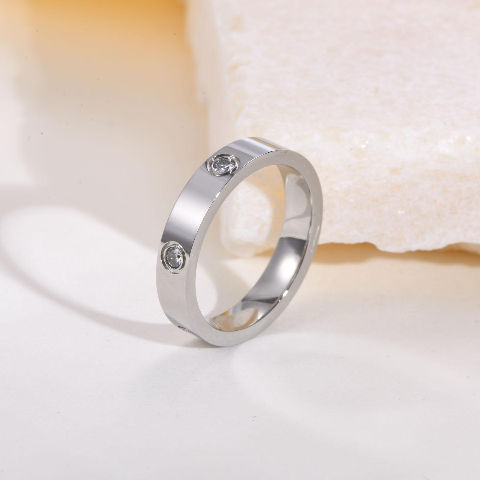 

Изящные кольца с кубическим цирконием Love Promise для женщин, позолоченное обручальное кольцо из нержавеющей стали, ювелирные изделия для девушек-любовниц 6