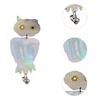 Reflective Owl Shaped Bird Deterrence With Reflective Pendent Easy Install Outdoor Decoration Weatherproof