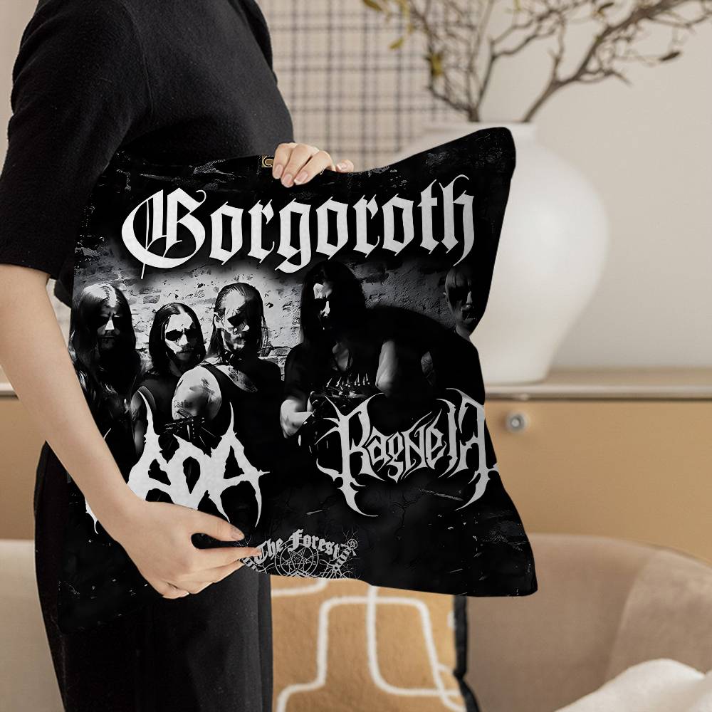 Mayhem Band Kuddar Gåvor Hemmakontor Möbler Sovrum Soffa Bil Kuddfodral Fodral 45x45cm