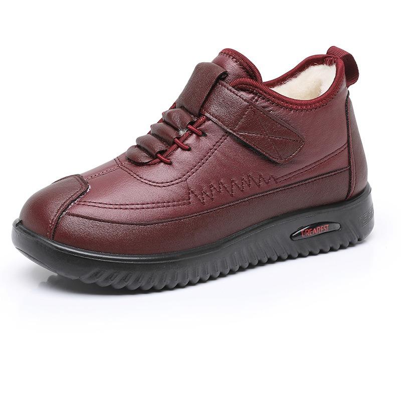 Women's Cotton Shoes 2024 New Winter Women's Boots Anti Slip Comfortable Cotton Shoes Plush Outdoor Anti Slip Warm Snow Boots