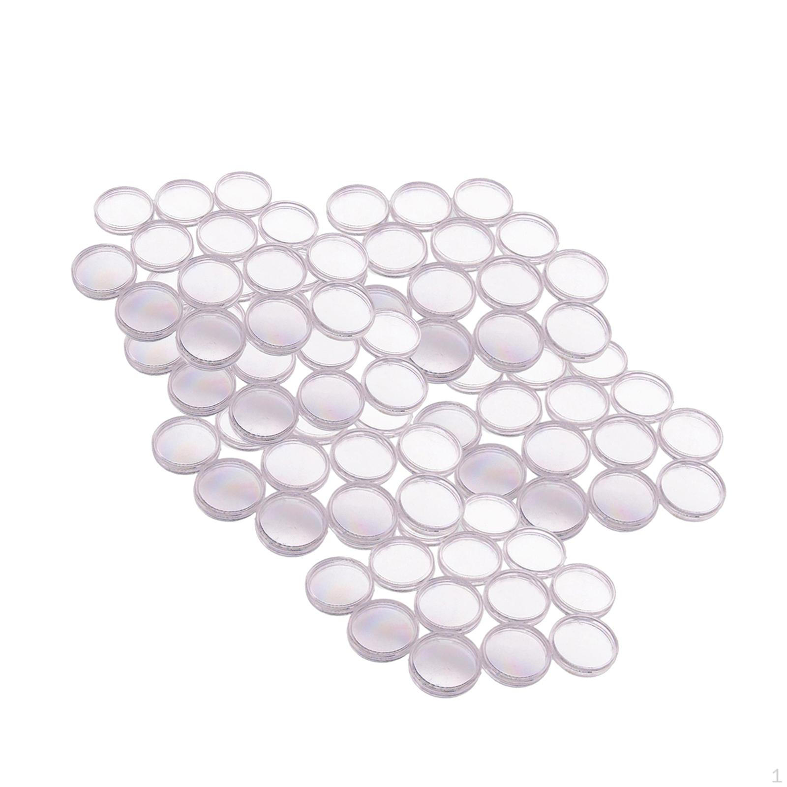 

100x Clear Coin Capsules,Coin Holders 20 mm for Collectors Collection Supplies Protection