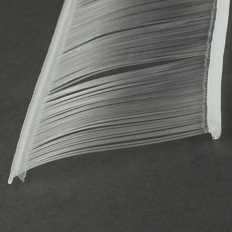 Transparent Fan-Shaped Tag Line with Leaf Fine Glue Needle for Clothing Labels