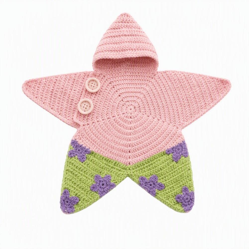 Hooded Design Seal Star Comfort Sleeping Bag Starfish Baby Swaddle For Boys and Girls
