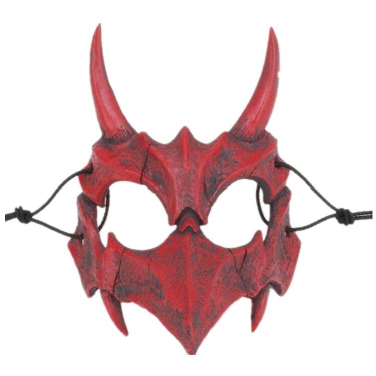 Stylish Black And White Tiger And Yaksha Masks For Role Playing And Holiday Celebrations