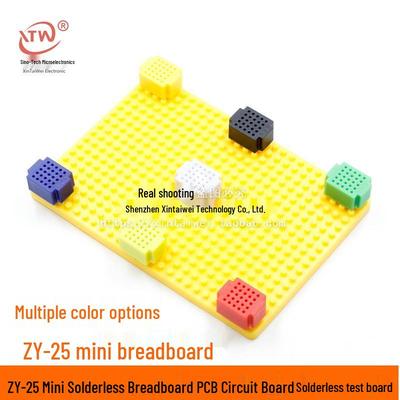 Scheda prototipo senza saldatura ZY-25 Mini: Scheda di Test Circuito PCB a 25 Fori, Opzioni Multicolore