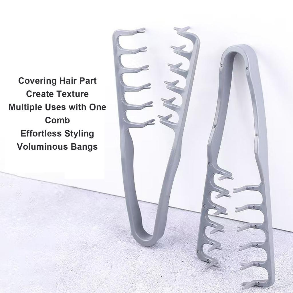 Texture Comb Foldable Voluminous Wide Toothed Hair Comb Multi Functional Styling Tool for Men Women 2 Pcs Folding Texture Comb