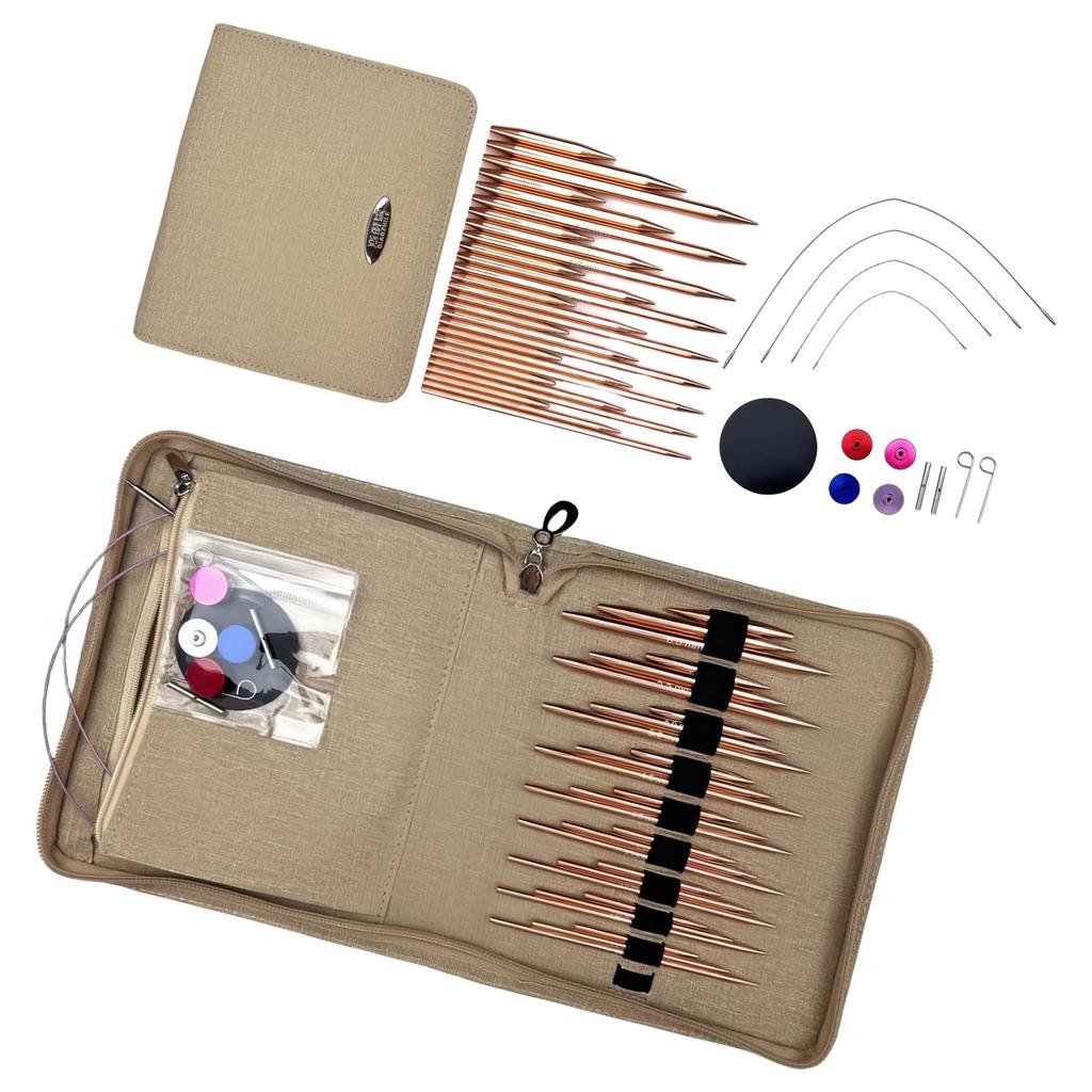 Interchangeable Circular Knitting Needle Tool Set for DIY Sweater Projects Interchangeable Knitting Needle for Crafting