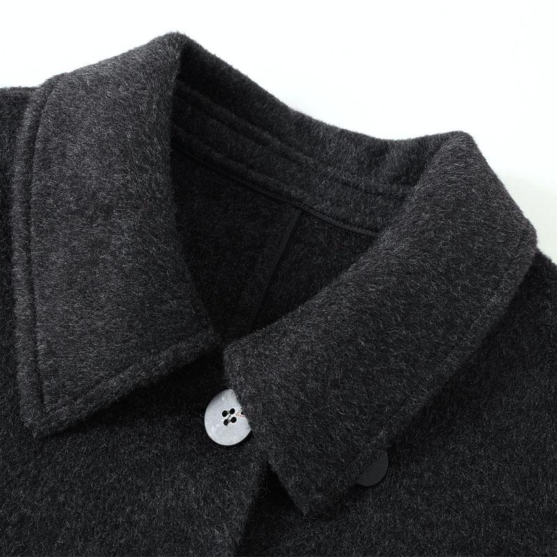 Middle Age Women's Long Wool Coats and Mixtures Plus Size Autumn Outerwears Elegant Loose Lady Jackets