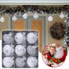 Christmas Balls Decoration 9 Pieces Ball Decorations 3.2 Inches Shatterproof Ornaments For Home Winter Party Outdoor Holiday