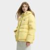 Fila Heritage Fashion Solid Color Warm Hooded Raglan Sleeve Down Jacket Women Outerwear Yellow-Azalea F11W448904FYE