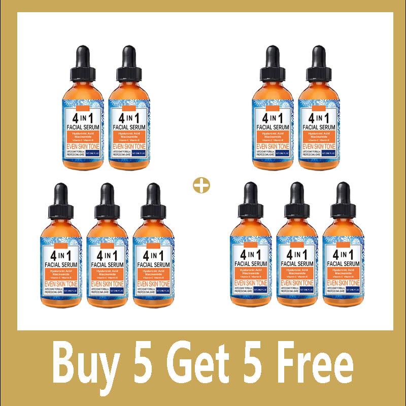 4 In 1 Face Serum Hyaluronic Acid Niacinamide Vitamin Anti-Aging Anti-wrinkle Deep Moisturizing Firming Skin Care