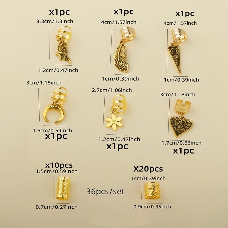 1Set Starfish Conch Pendant Artificial Pearl Summer Y2K Dreadlock Hair Jewelry Accessories For Braids For Girls Music Festival