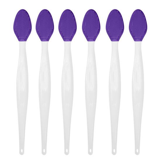 Silicone Lip Scrub Brush Double Sided Lip Exfoliator for Lightening Dark Lips Facial Cleaning Tool for Dry Skin Chapped Lips