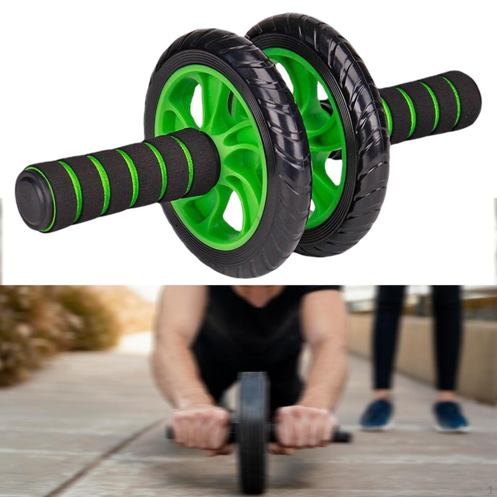 Rueda Abdominal para Construcción Corporal para Hombres Mujeres Sin Ruido Entrenamiento Músculos Centrales Ejercicio Gimnasio en Casa
