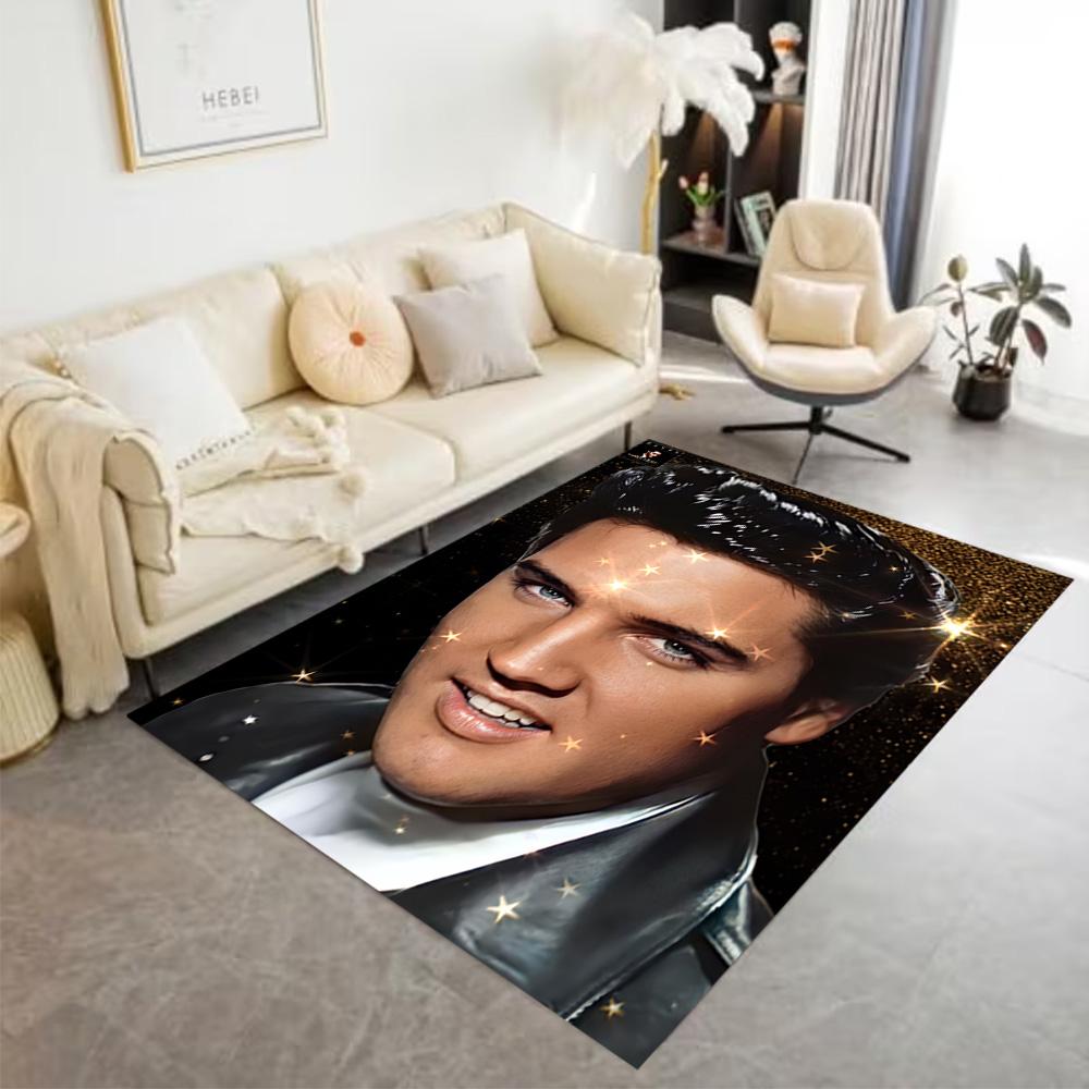 Elvis Presley Performance Carpet Suitable for Kitchen Game Room Foyer Dormitory Anti-slip Rug Decorate Offices Perfect Birthday/Christmas Gift Idea