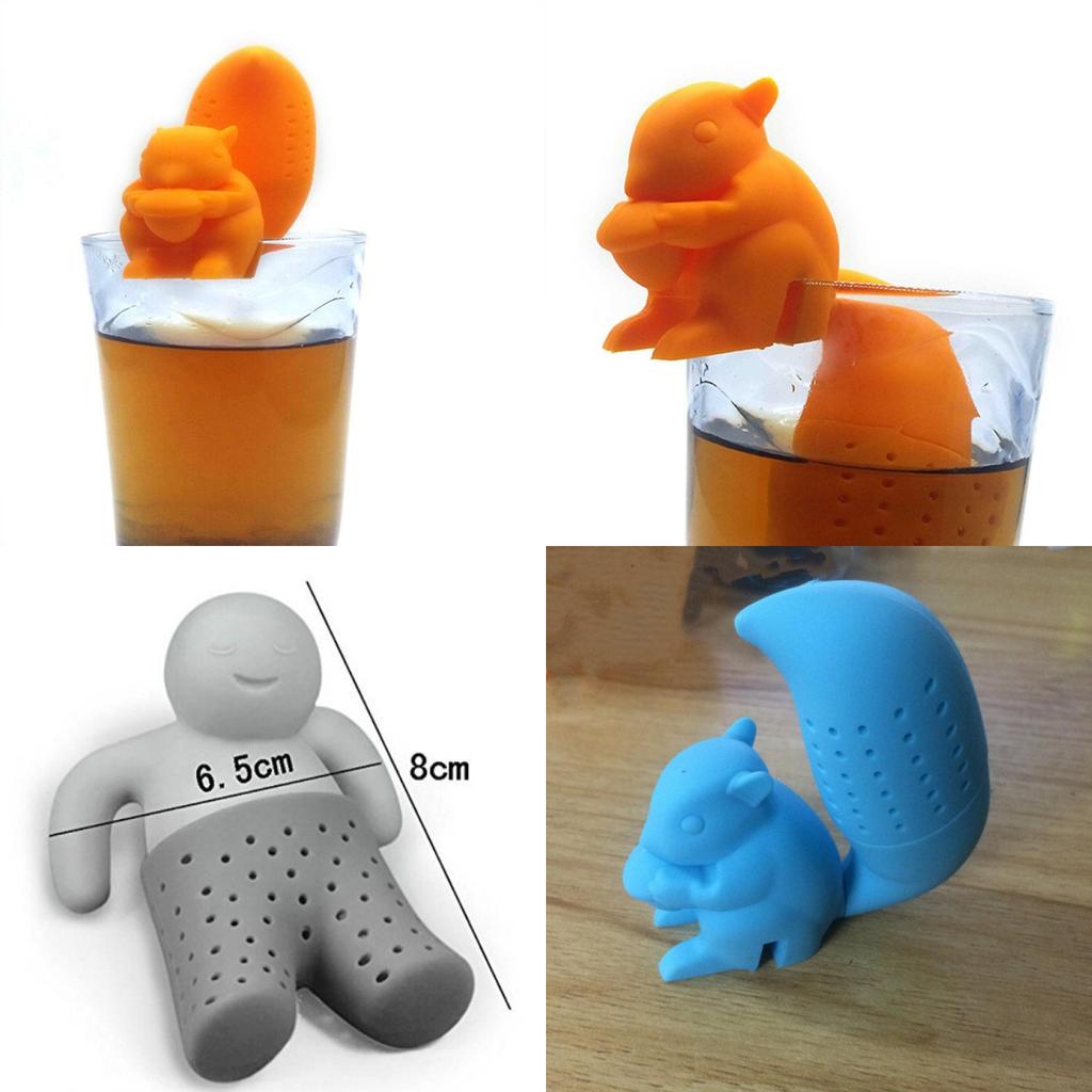 Poop Shaped Tea Strainer With Silicone Design For Tea Lovers**