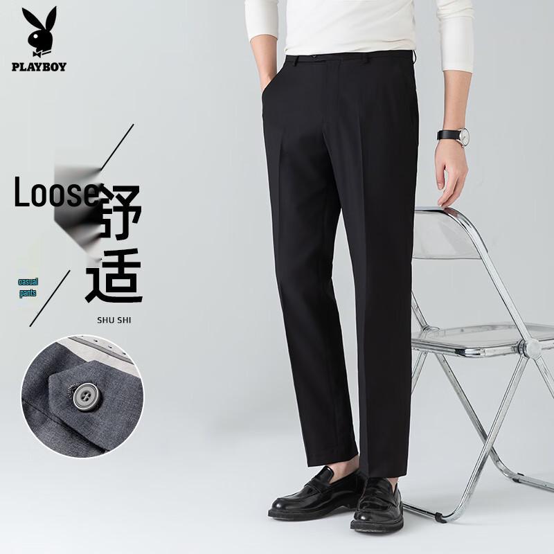 PLAYBOY Men s Classic Wrinkle-Resistant Business Dress Pants 38