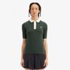 Fred Perry [Womens] Mesh Knit Polo Shirt - Coat Green Afpf2519113-X89