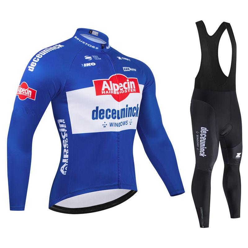 2026 Alpecin Team Atmungsaktives Langarm Herren Radtrikot Set MTB Fahrradbekleidung Herbst Fahrradkleidung Maillot Ropa Ciclismo