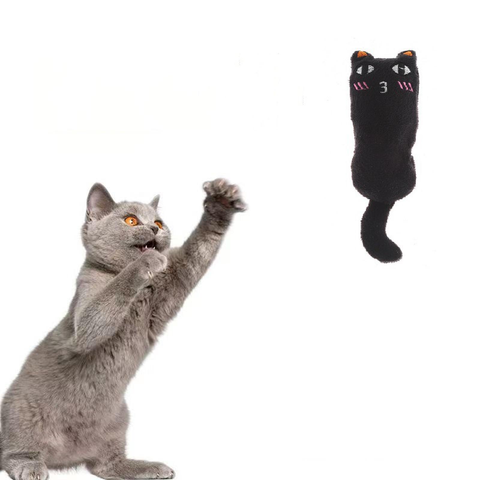 

Прочная игрушка Legendog с кошачьей мятой для кошек, Мультяшные мыши, наполненные кошачьей мятой, Игрушка для грызения, помогающая при прорезывании зубов чёрный