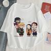 Demon Slayer Printed T-Shirt Harajuku Women's Aesthetic Top T-Shirt Japanese Casual Anime Ullzang Women's T-Shirt Summer T-Shirt