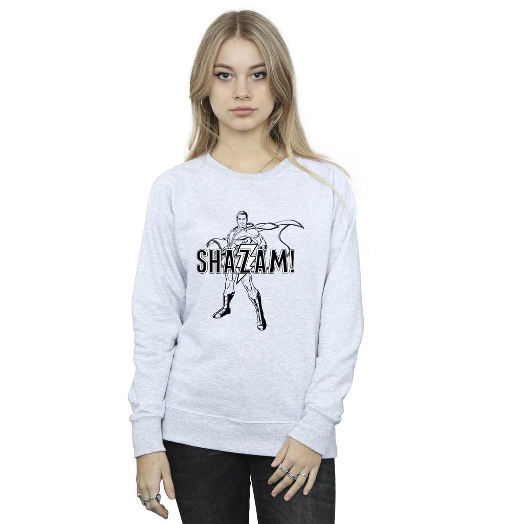 DC Comics Womens/Ladies Shazam Outline Sweatshirt