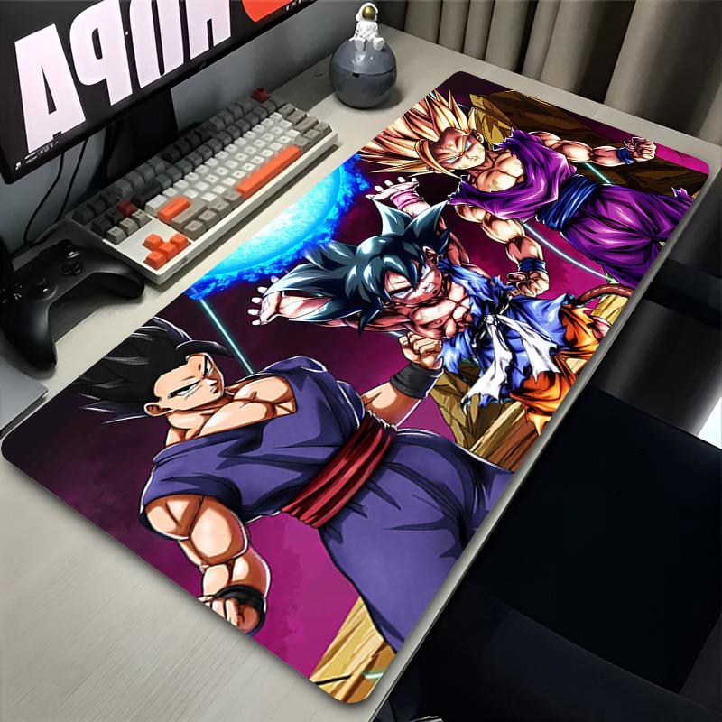 Large E-sports Mouse Pad DBZ Rug Smooth Flexible Rubber Gamer PC Computer Keyboard For CSGO Kawaii Dragon Ball Z Mosuepad