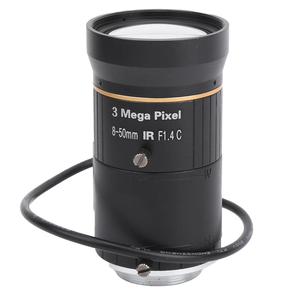 3MP Camera Zoom Lens CS Mount Auto Iris 8?50mm FL High Definition Security CCTV Accessory
