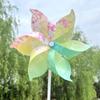 Rotating Colorful Flower Windmill Kids Pinwheels Toy Outdoor Toys Party Diy Bulk Garden Decor