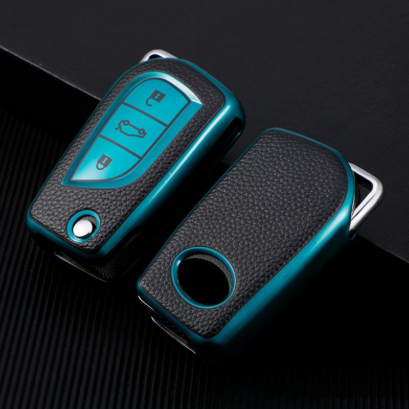 Toyota Schlüsseletui für verschiedene Modelle: RAV4, Camry, Reiz, Levin, Corolla & Highlander - Faltbare Schnalle Design für Männer & Frauen