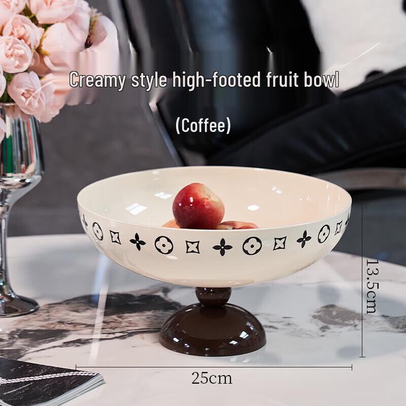 Pedestal Fruit and Snack Serving Bowls, Set of 2