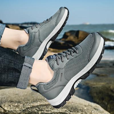 Herren Wanderschuhe für draußen 2025 Atmungsaktive Komfort-Sneaker Stiefel Wüstentraining Sneakers Rutschfeste Trekking-Schuhe Plus