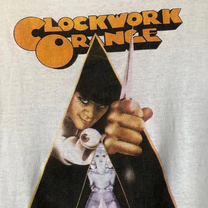 Camisetas para Mujer Película La Naranja Mecánica Periféricos Holgadas Calle Algodón Para Hombre y Mujer Versátil Camiseta de Manga Corta
