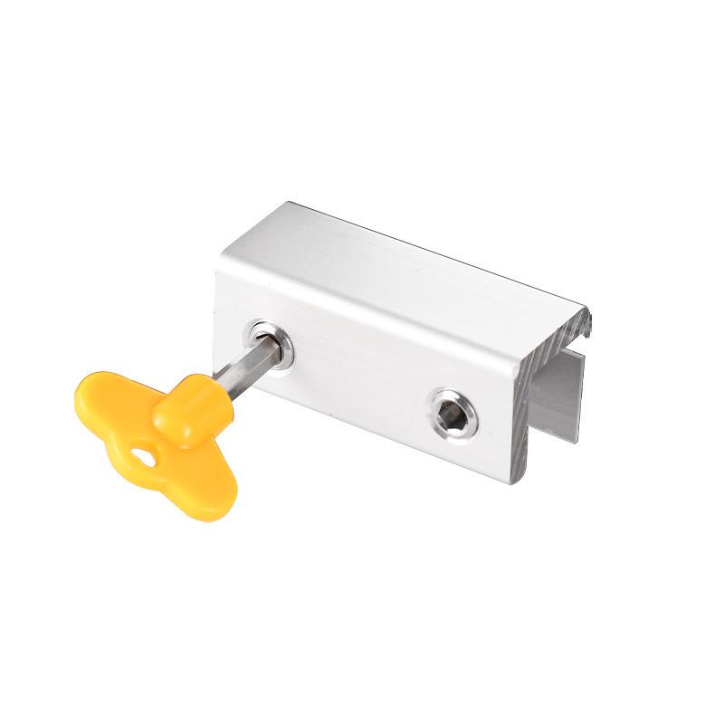 Aluminum No-Drill Child Safety Lock for Doors and Windows