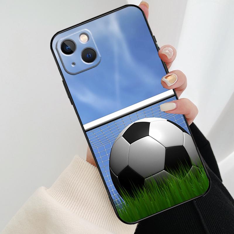 Football Soccer Ball Phone Case For iPhone 17 Pro Max 14 13 12 11 15 16 Pro Max mini 15 16 Plus 16e 17 Air Cover