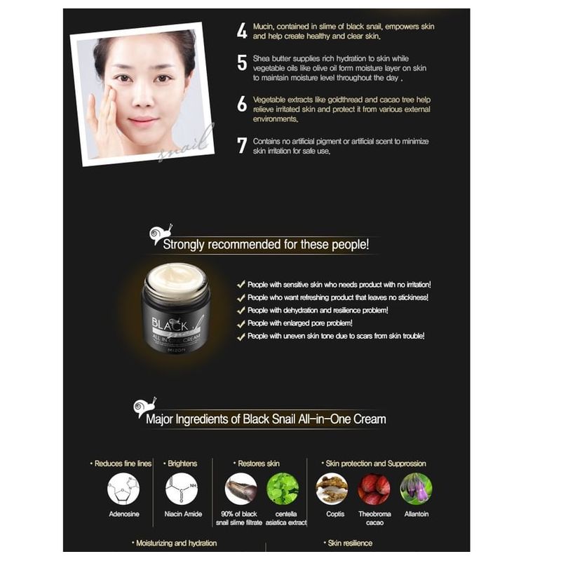 Mizon Black Snail All In One Cream