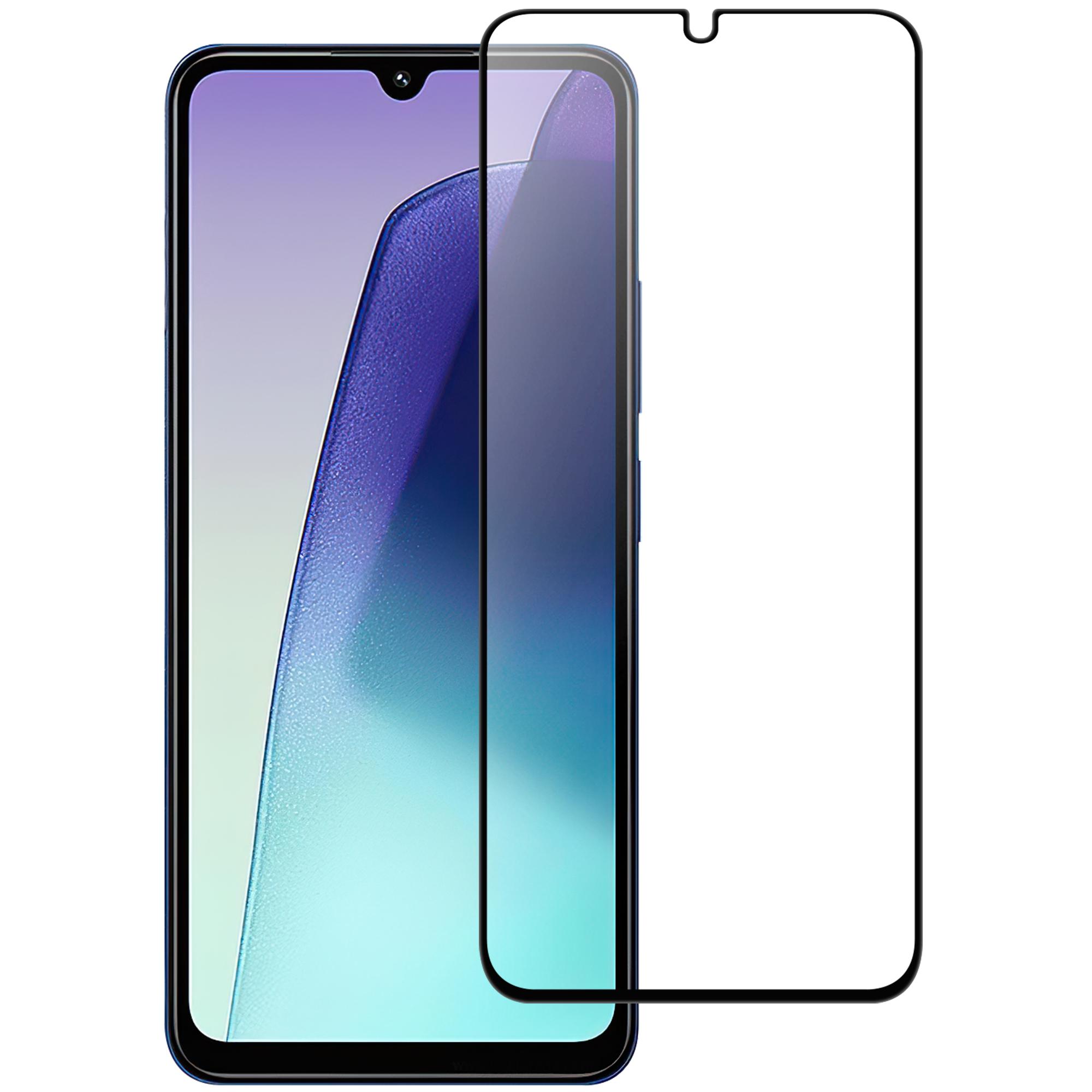 

For Xiaomi Poco C75 4G/Redmi 14R 5G/14C 4G AGC Glass Screen Protector Full Glue Black Edge Screen Film Type A