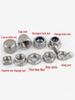 304 Stainless Steel Nut Set: Hex, Flange Lock, Wing, Cap, and Screw Nuts