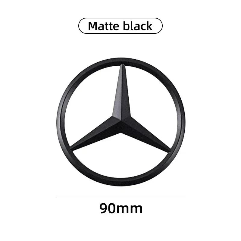 

For Mercedes Benz ABS Star Stickers Car Rear Trunk Emblem For Mercedes Benz S320 W164 W203 W204 W168 C180 E320 A200 GLE GLS CLS матовый черный